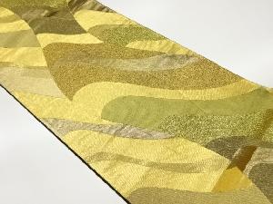 曲線模様織出し全通袋帯